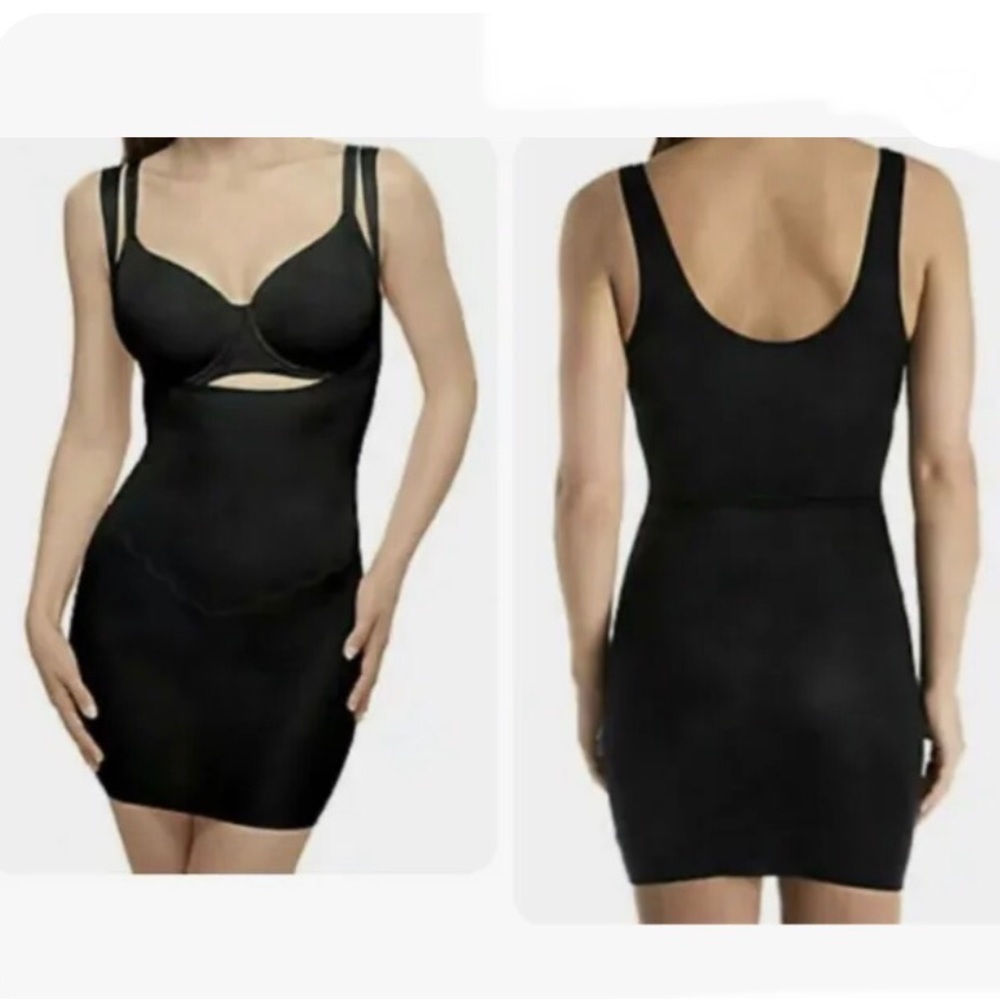 Wacoal Firm Control Inside Edit Open Bust Shaping Dress Slip Slimming Shaper XL